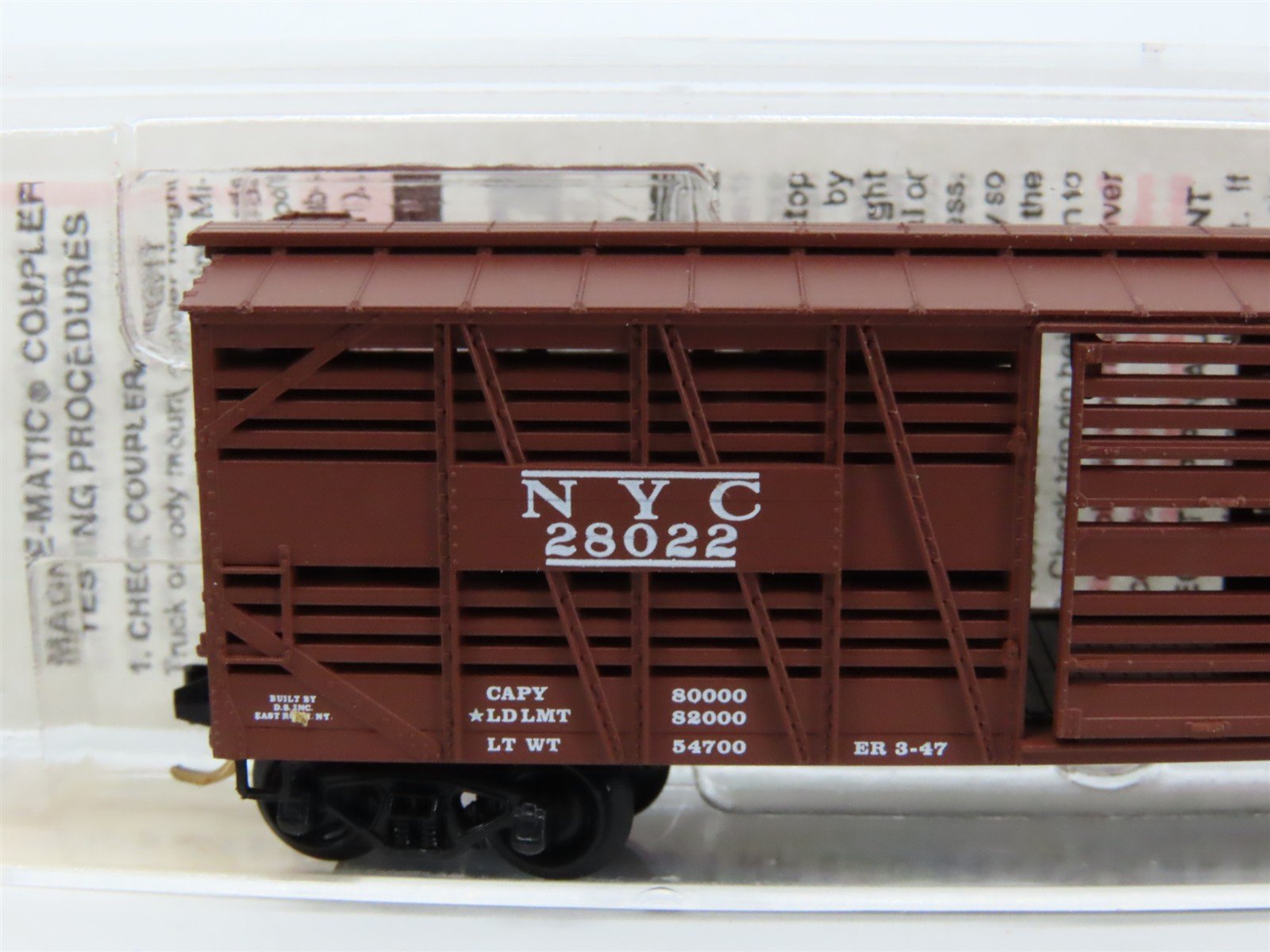 N Scale Micro-Trains MTL 35040 NYC New York Central 40' Stock Car #28022