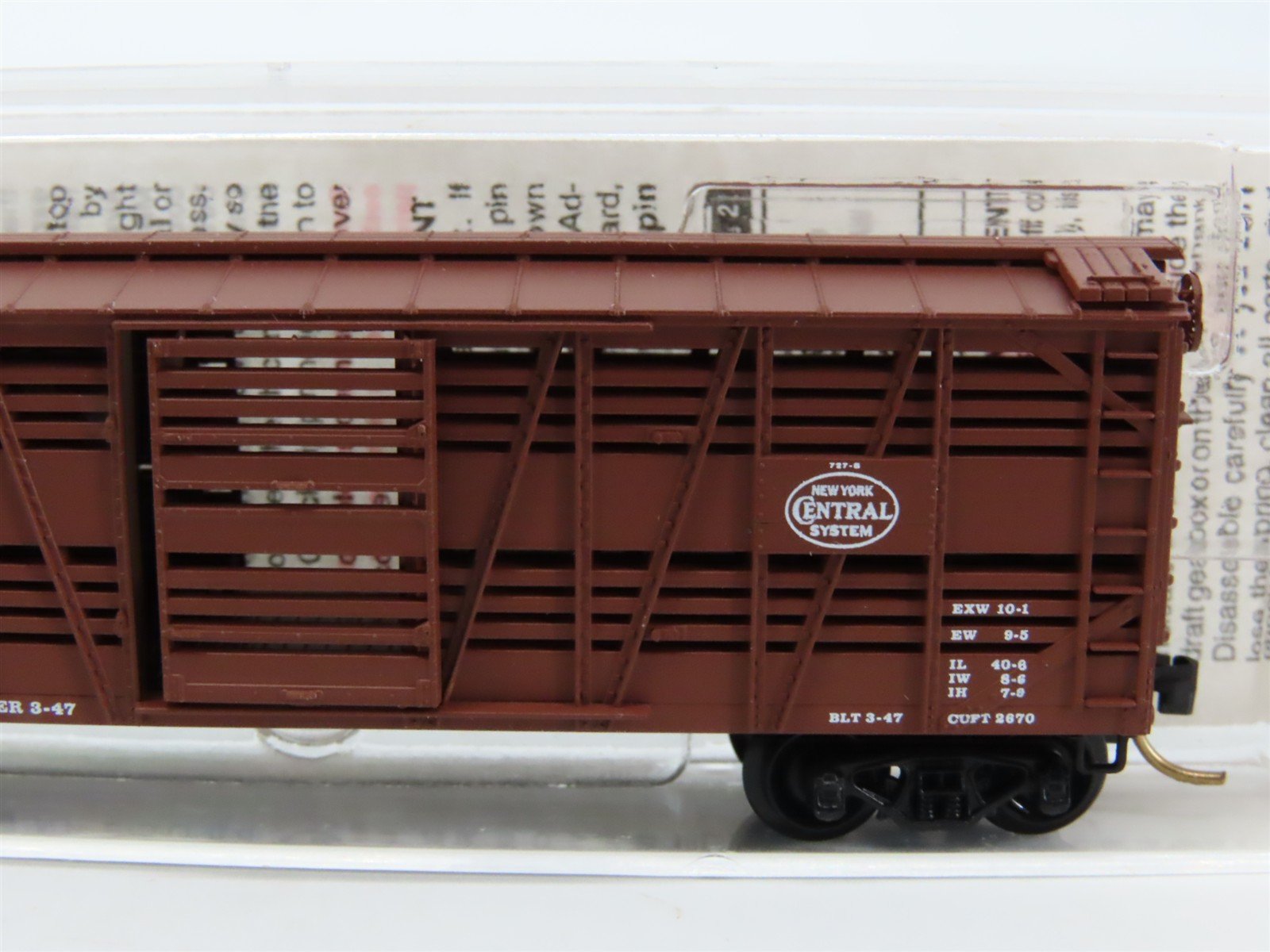 N Scale Micro-Trains MTL 35040 NYC New York Central 40' Stock Car #28022
