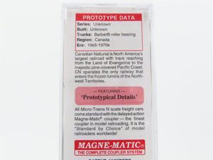 N Micro-Trains MTL 04500320 CN Canadian National 50' Flat Car #54201 w/ Load