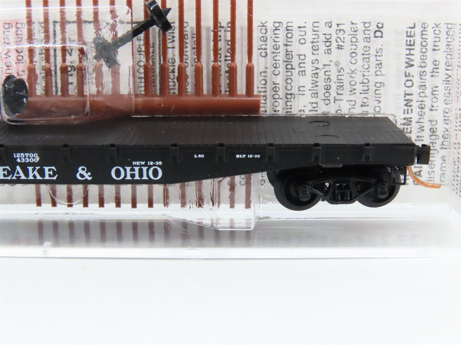 N Scale Micro-Trains MTL 45100 C&O Chesapeake & Ohio 50' Flat Car #80400