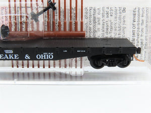 N Scale Micro-Trains MTL 45100 C&O Chesapeake & Ohio 50' Flat Car #80400