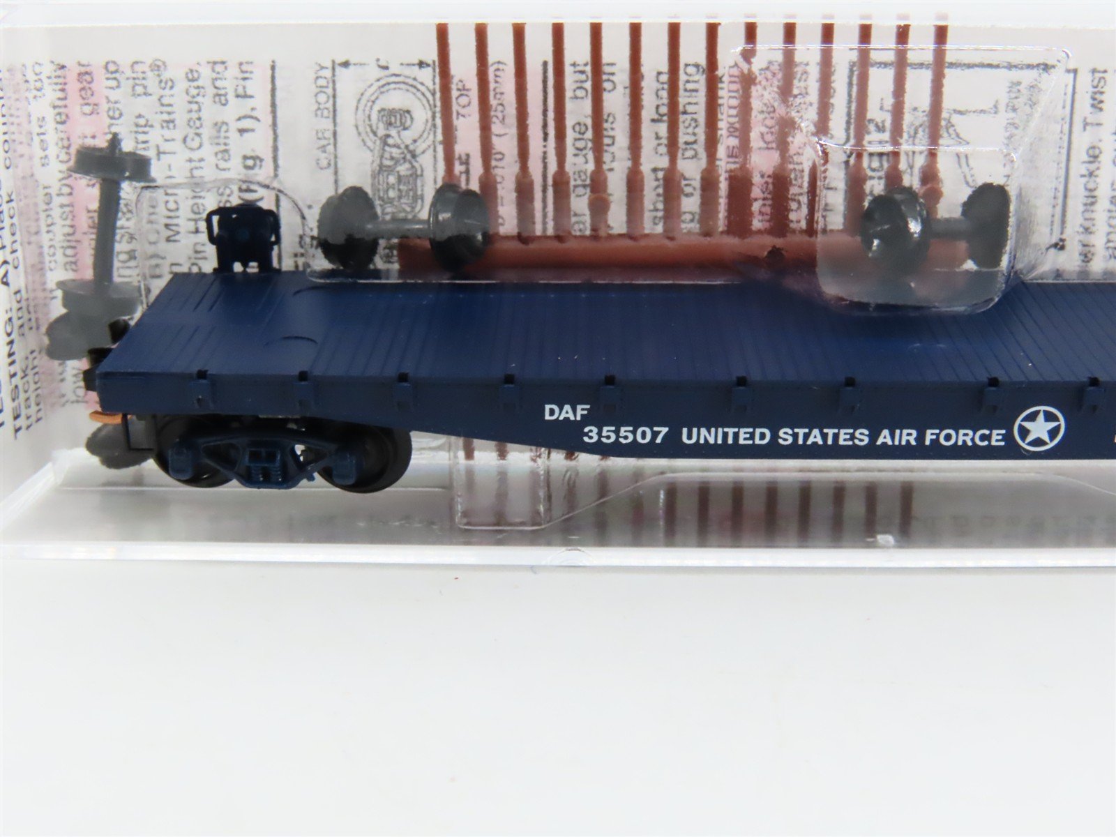 N Scale Micro-Trains MTL 45190 DAF United States Air Force 50' Flat Car #35507