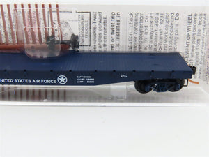 N Scale Micro-Trains MTL 45190 DAF United States Air Force 50' Flat Car #35507