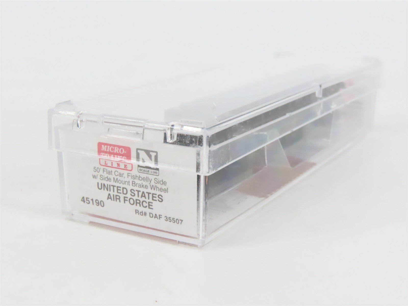 N Scale Micro-Trains MTL 45190 DAF United States Air Force 50' Flat Car #35507
