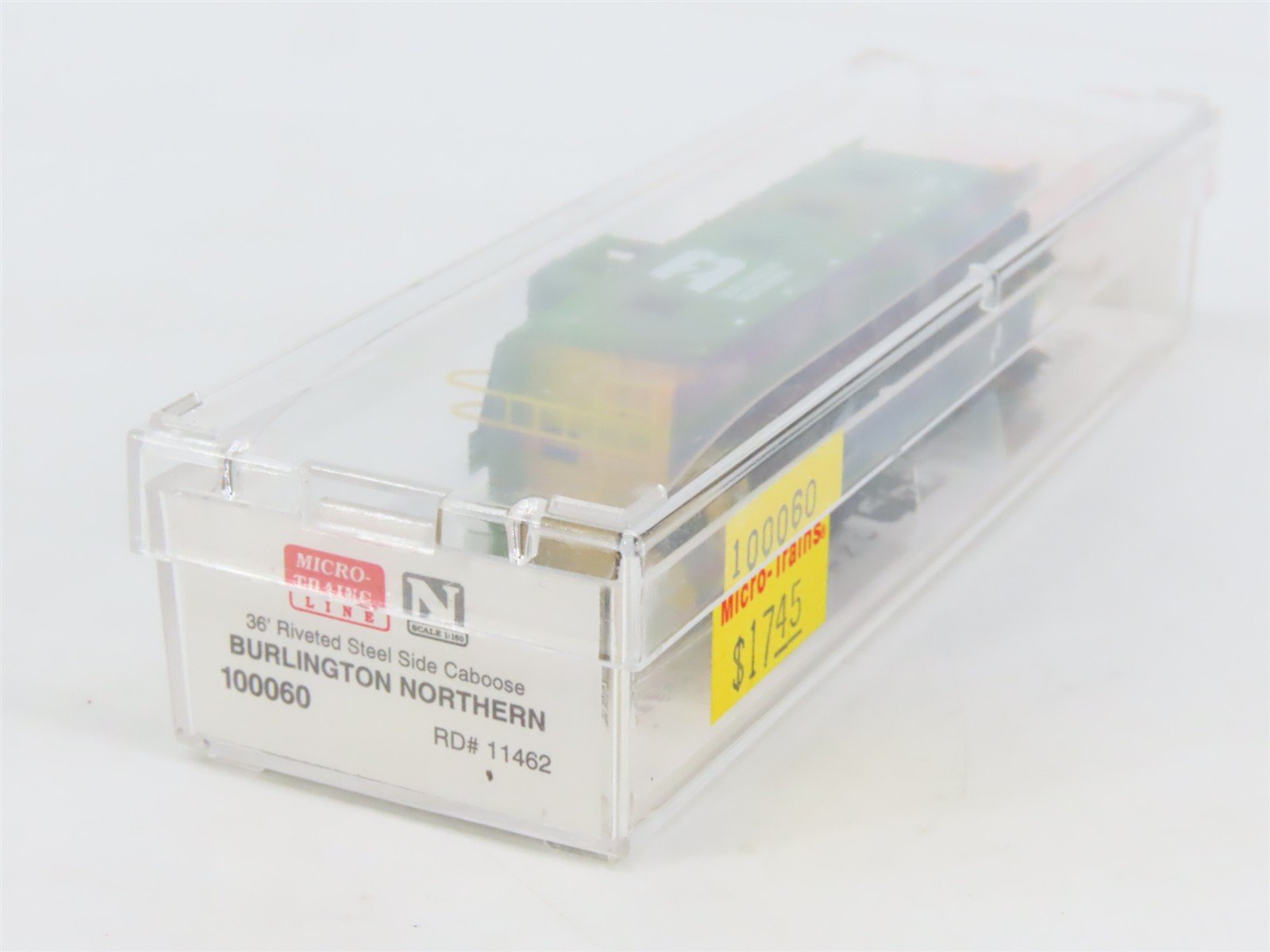 N Scale Micro-Trains MTL 100060 BN Burlington Northern 36' Steel Caboose #11462