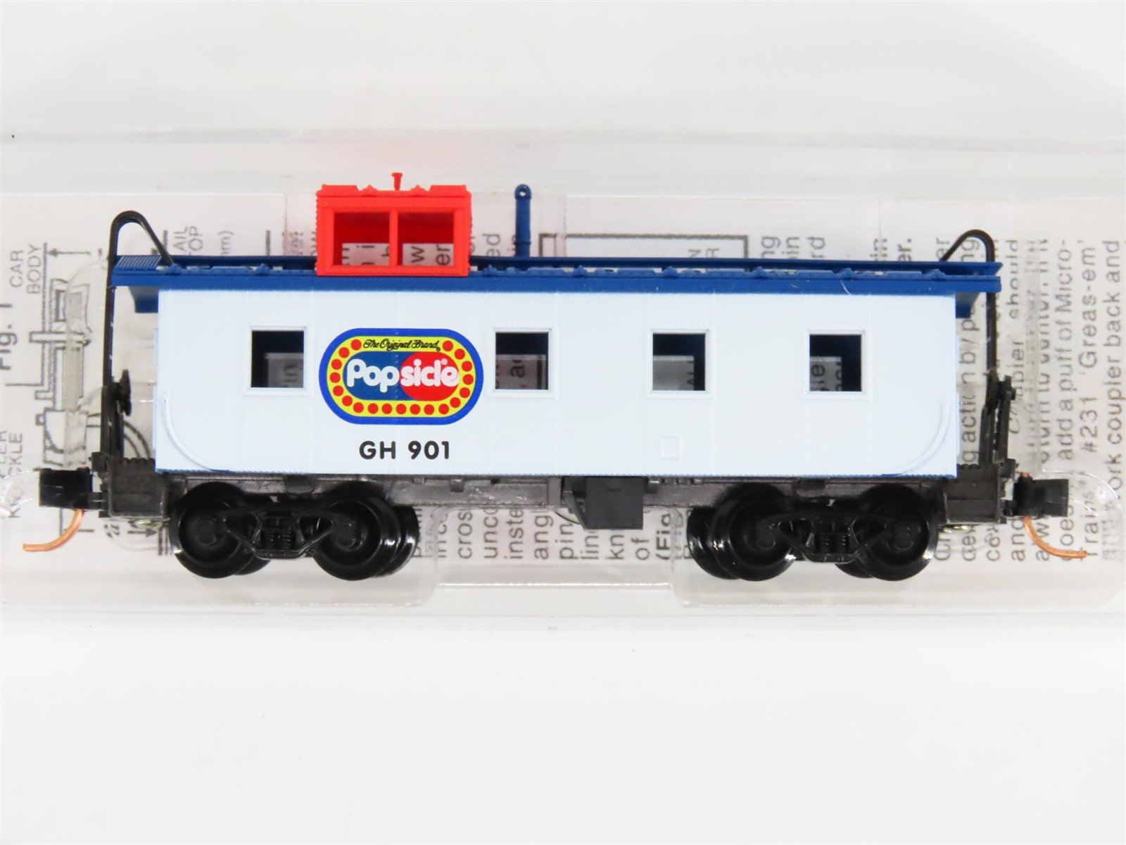 N Scale Micro-Trains MTL 100130 GH Popsicle 36' Offset Cupola Caboose #901