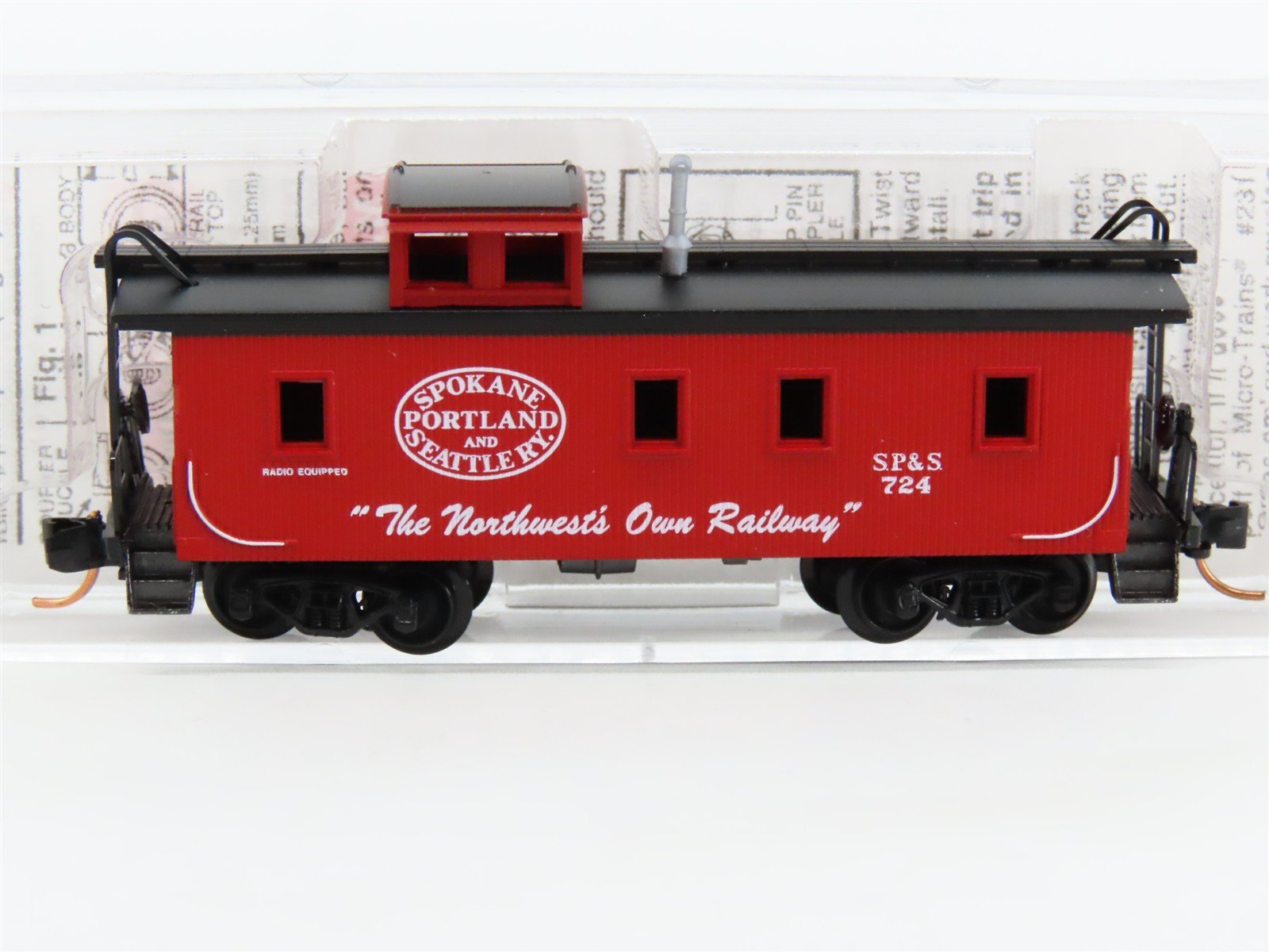 N Scale Micro-Trains MTL 51060 SP&S Spokane Portland & Seattle 34' Caboose #724