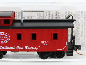 N Scale Micro-Trains MTL 51060 SP&S Spokane Portland & Seattle 34' Caboose #724