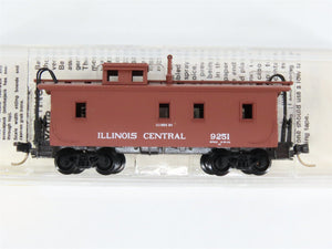 N Scale Micro-Trains MTL 50030 IC Illinois Central 34' Cupola Wood Caboose #9251