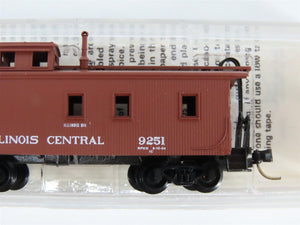 N Scale Micro-Trains MTL 50030 IC Illinois Central 34' Cupola Wood Caboose #9251