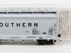 N Scale Micro-Trains MTL 92120 SOU Southern 2-Bay Covered Hopper #91801