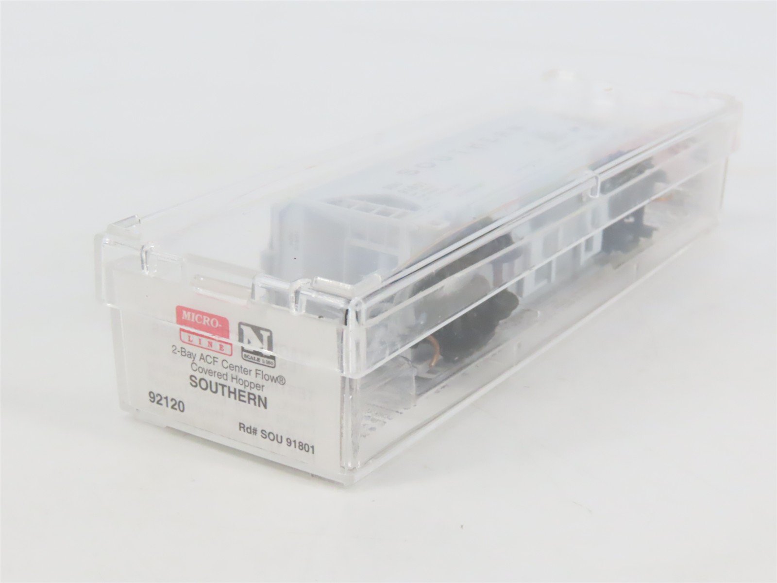 N Scale Micro-Trains MTL 92120 SOU Southern 2-Bay Covered Hopper #91801