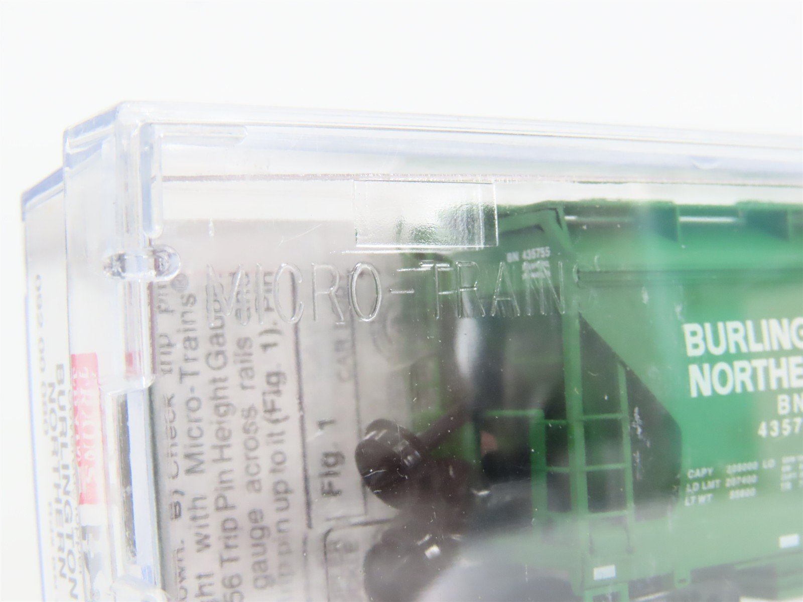 N Scale Micro-Trains MTL 09200080 BN Burlington Northern 2-Bay Hopper #435755