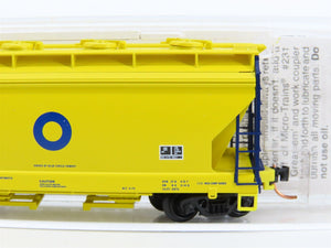 N Scale Micro-Trains MTL 92140 BCAX Blue Circle Cement 2-Bay Covered Hopper #5