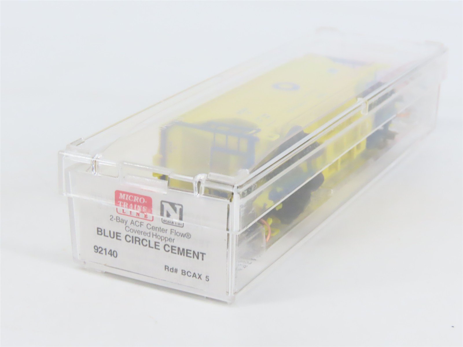 N Scale Micro-Trains MTL 92140 BCAX Blue Circle Cement 2-Bay Covered Hopper #5