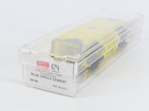 N Scale Micro-Trains MTL 92140 BCAX Blue Circle Cement 2-Bay Covered Hopper #5