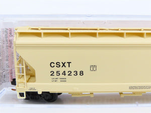N Scale Micro-Trains MTL 09400060 CSXT 3-Bay Covered Hopper #254238
