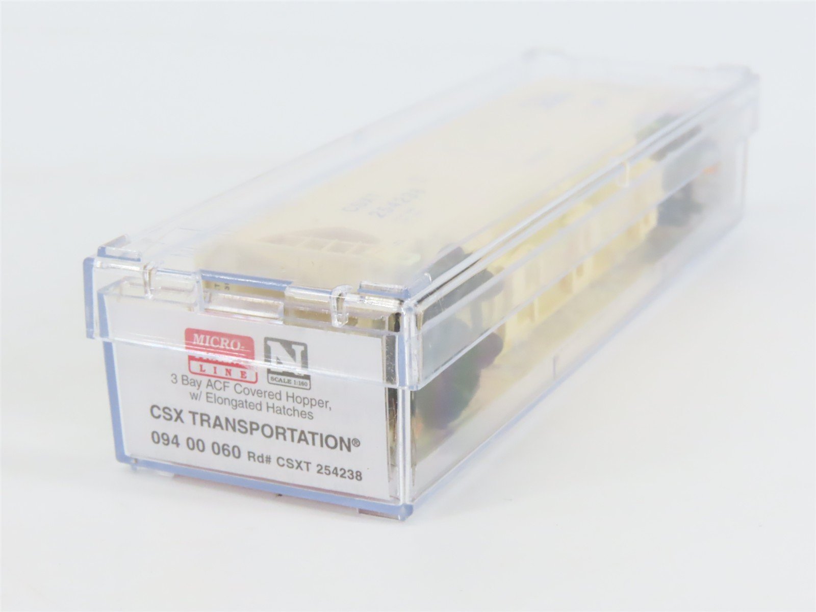 N Scale Micro-Trains MTL 09400060 CSXT 3-Bay Covered Hopper #254238
