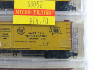 N Micro-Trains MTL 69052 RMDX American Refrigerator Transit Reefer 6-Pack Sealed