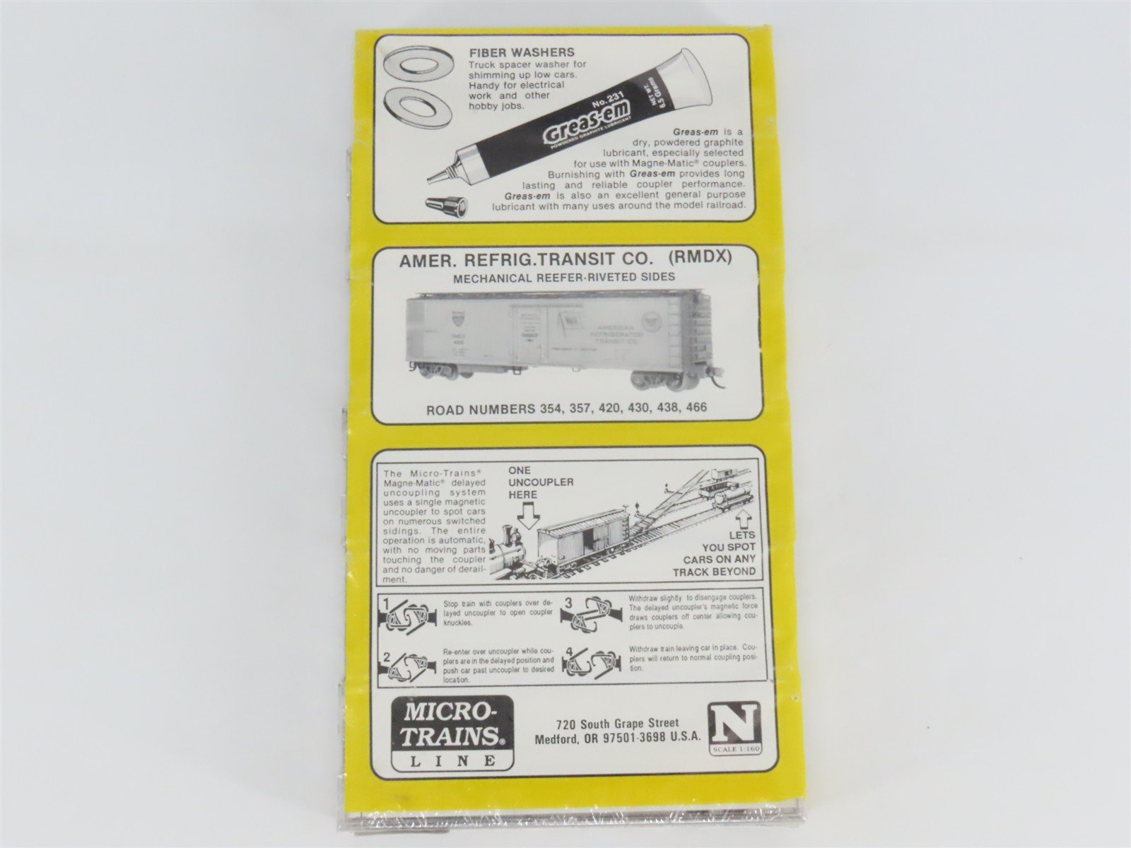 N Micro-Trains MTL 69052 RMDX American Refrigerator Transit Reefer 6-Pack Sealed