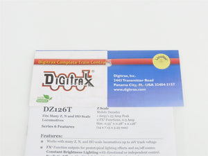 Digitrax DZ126T Series 6 DCC Mobile Decoder for Z, N, & HO Scale Locomotives