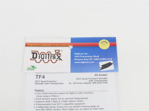 LOT of 3 Digitrax TF4 Quad Function DCC Stationary Decoders w/ Transponding