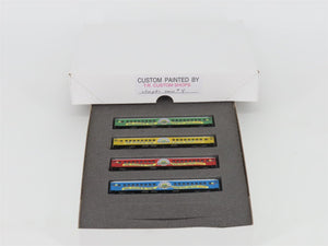 N Scale TR Shops Whooples Circus Coach Passenger Car 4-Pack Pro Custom