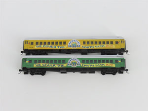 N Scale TR Shops Whooples Circus Coach Passenger Car 4-Pack Pro Custom