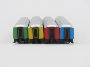N Scale TR Shops Whooples Circus Coach Passenger Car 4-Pack Pro Custom