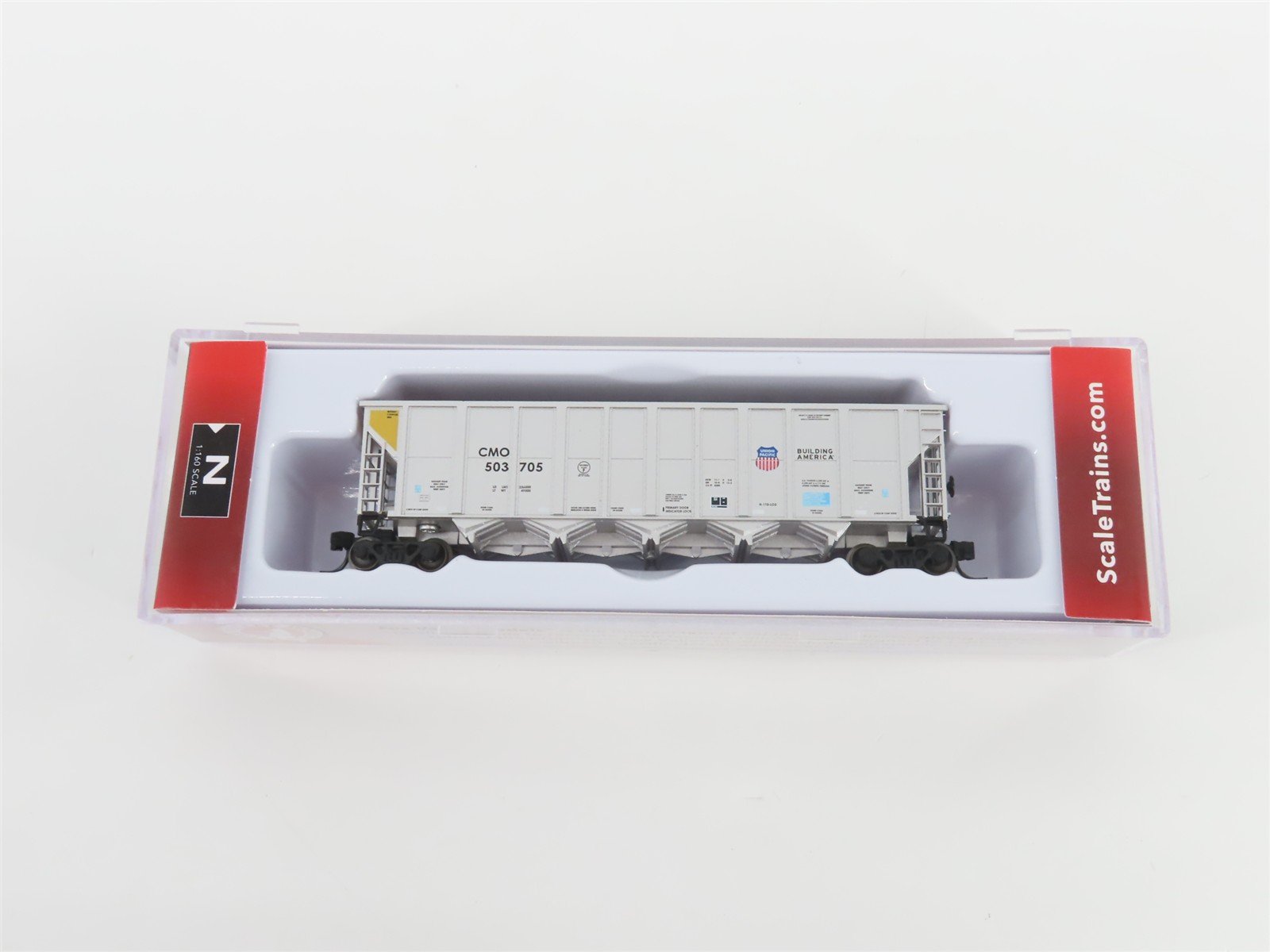 N Scale Fox Valley FVM10132 CMO Union Pacific Trinity RD-4 Coal Hopper #503705