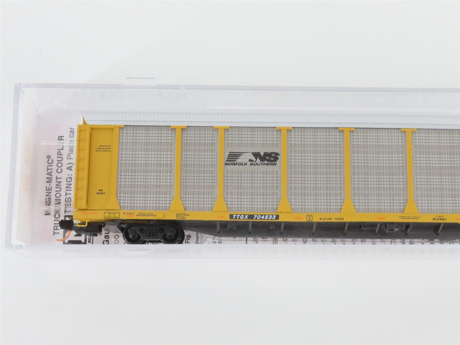 N Scale Micro-Trains MTL 11100240 TTGX Norfolk Southern 89' Autorack #704533