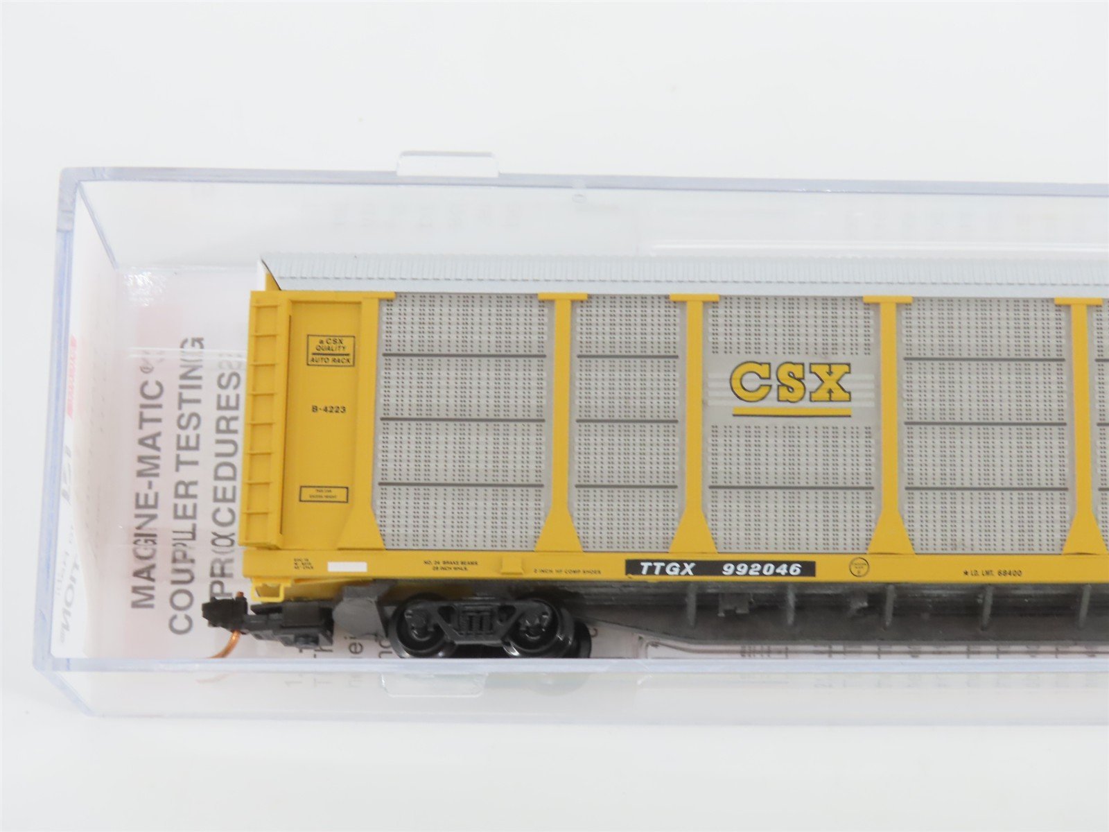 N Scale Micro-Trains MTL 11100111 TTGX CSX Railway 89' Autorack #992046
