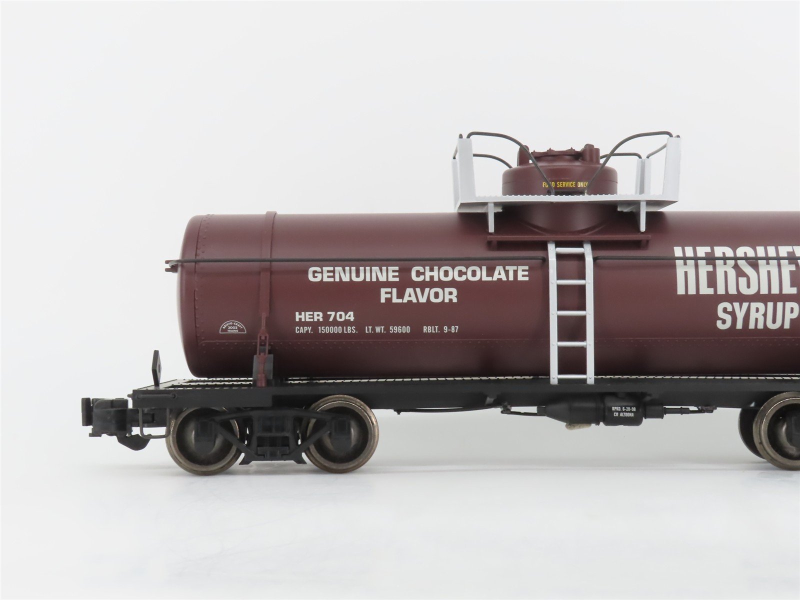 G 1/29 Scale Aristocraft ART-41330 HER Hershey's Syrup Single Dome Tank Car #704