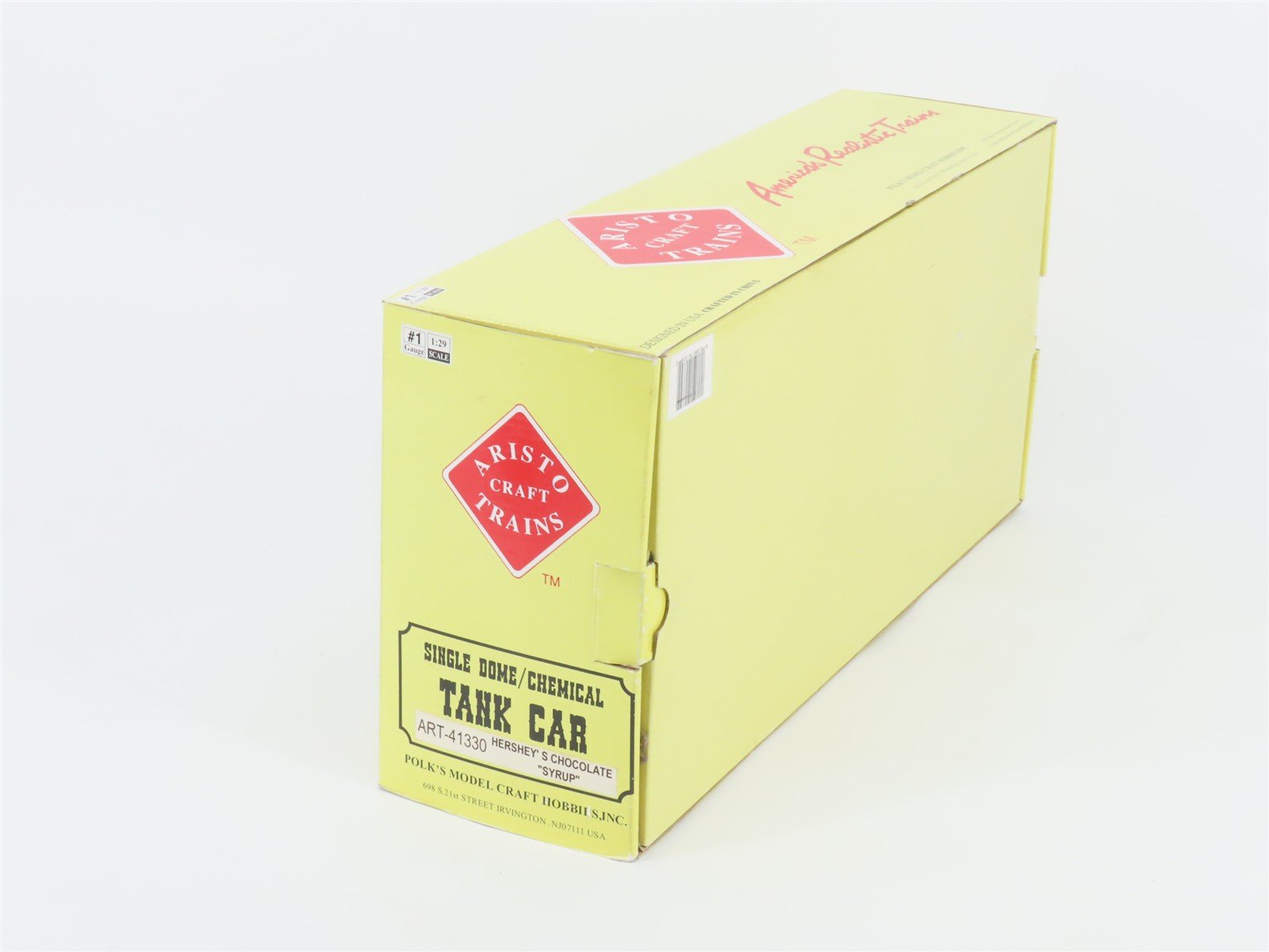 G 1/29 Scale Aristocraft ART-41330 HER Hershey's Syrup Single Dome Tank Car #704