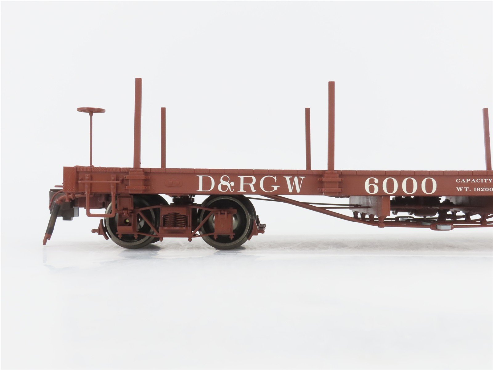 G 1/20.3 Scale Bachmann Spectrum 88397 D&RGW Rio Grande 30' Wood Flat Car #6000