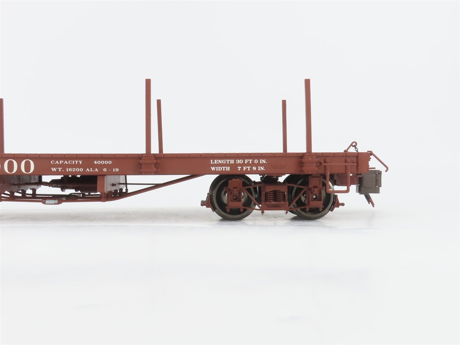 G 1/20.3 Scale Bachmann Spectrum 88397 D&RGW Rio Grande 30' Wood Flat Car #6000