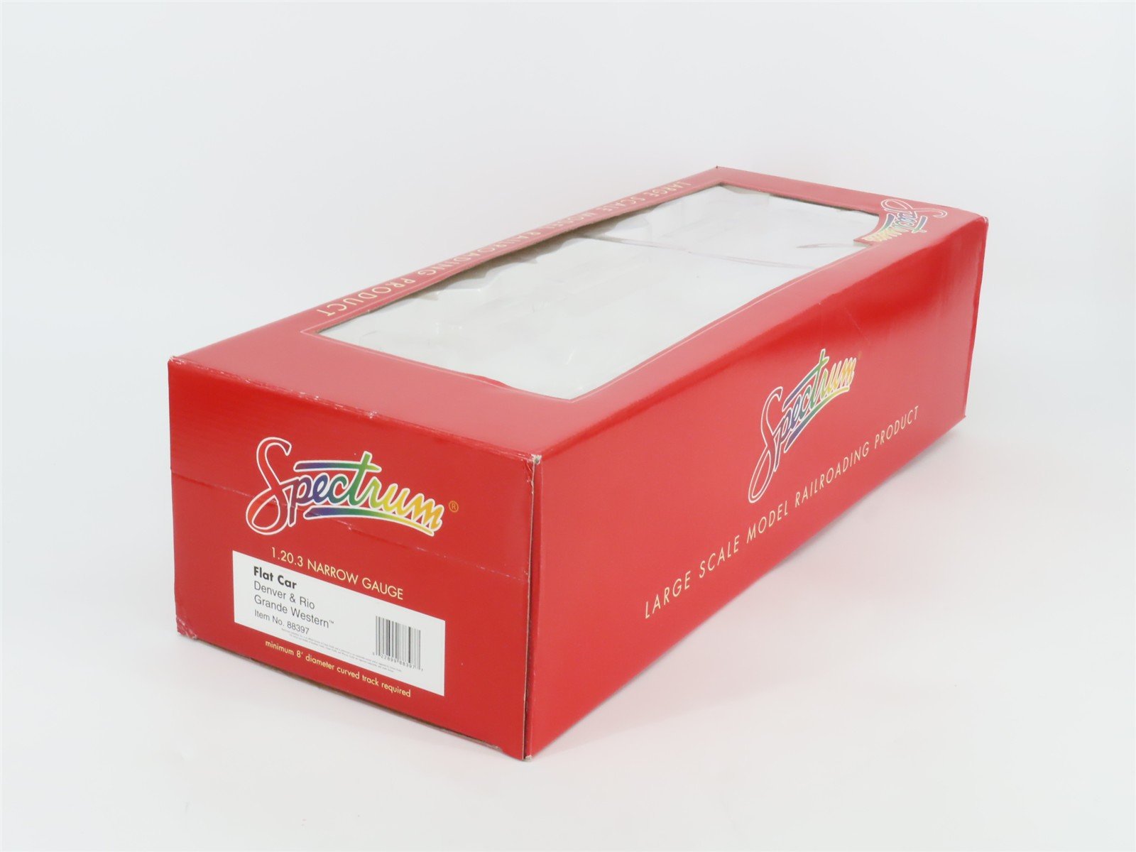 G 1/20.3 Scale Bachmann Spectrum 88397 D&RGW Rio Grande 30' Wood Flat Car #6000