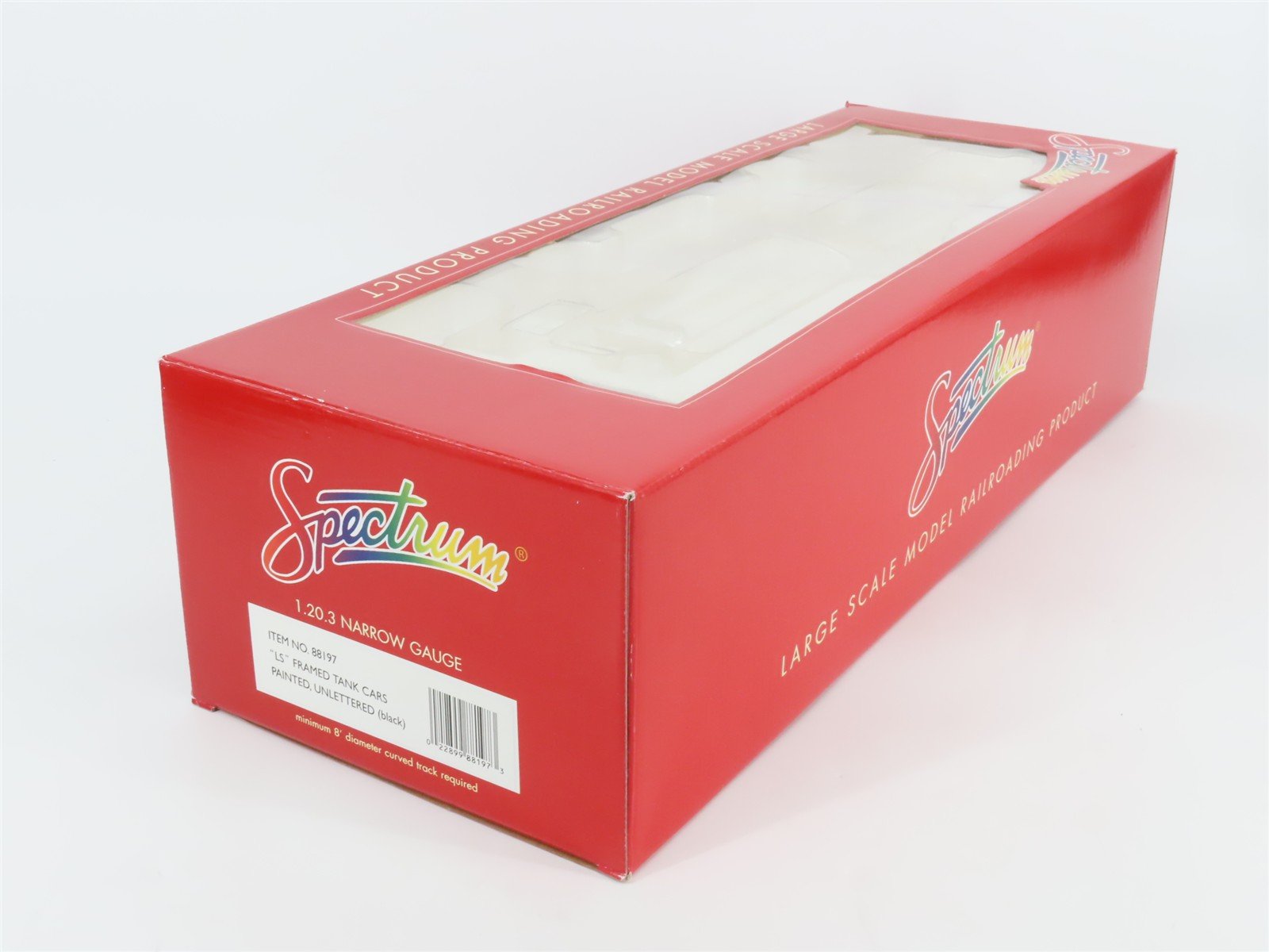 G 1/20.3 Scale Bachmann Spectrum 88197 Unlettered Single Dome Tank Car #88197