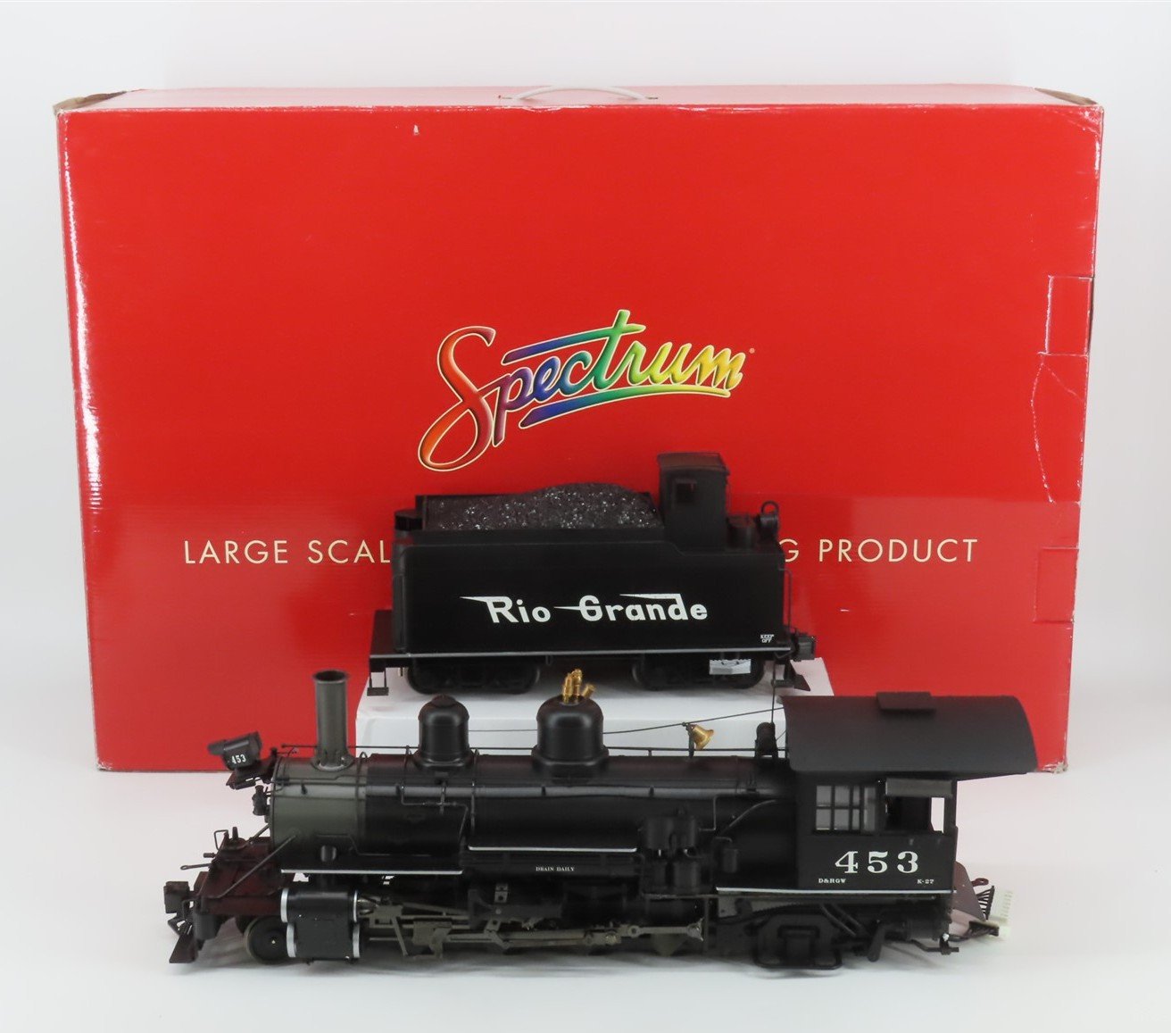 G 1/20.3 Scale Bachmann Spectrum 83093 D&RGW Rio Grande 2-8-2 K-27 Steam #453