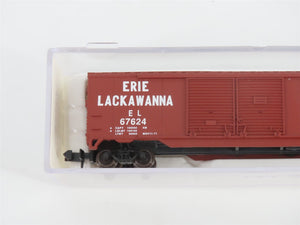N Scale Atlas 36291 EL Erie Lackawanna 50' Double Door Boxcar #67624
