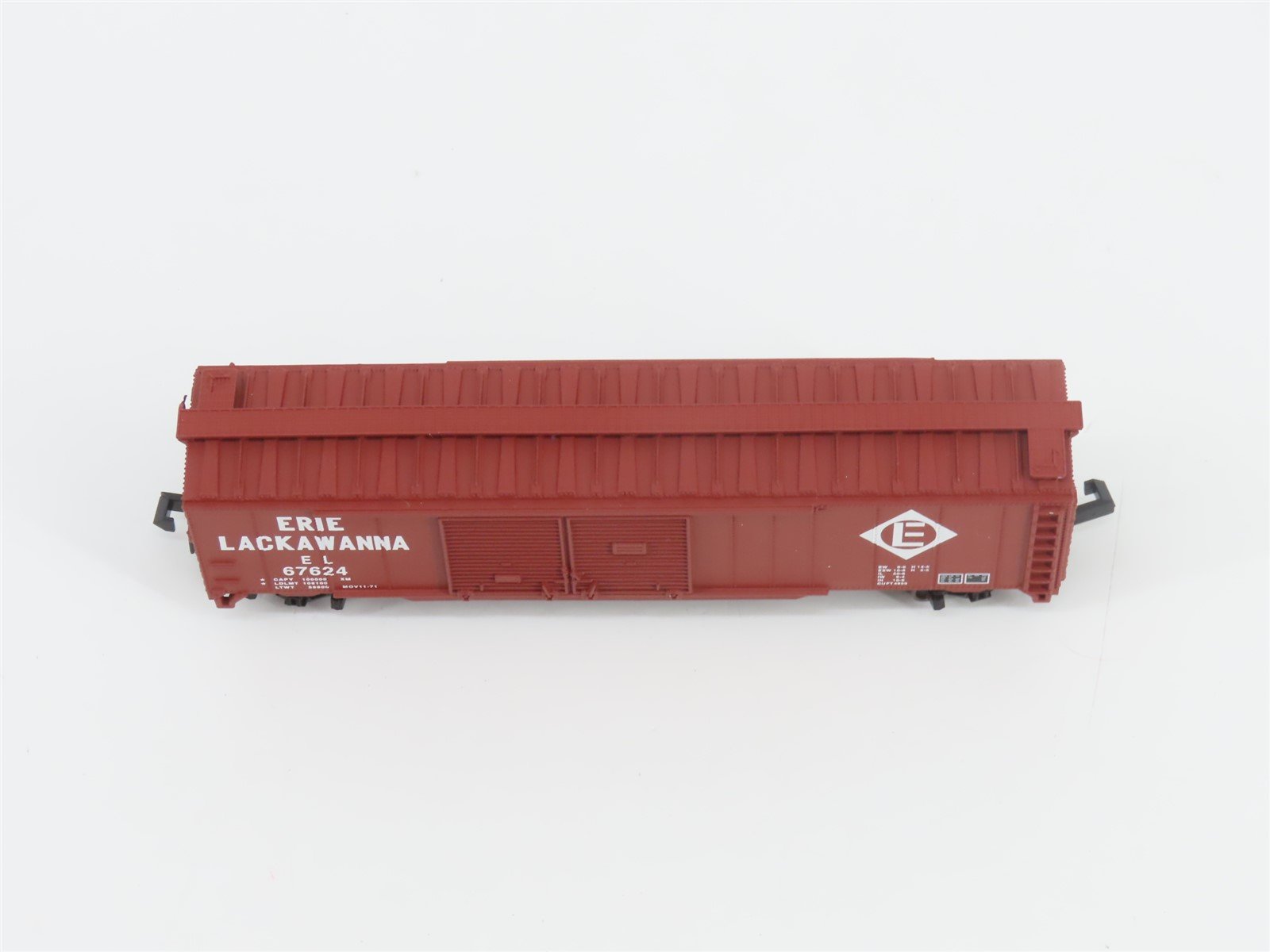 N Scale Atlas 36291 EL Erie Lackawanna 50' Double Door Boxcar #67624