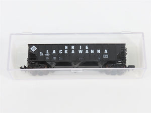 N Scale Atlas 32701 EL Erie Lackawanna 90 Ton 3-Bay Hopper Car #33663