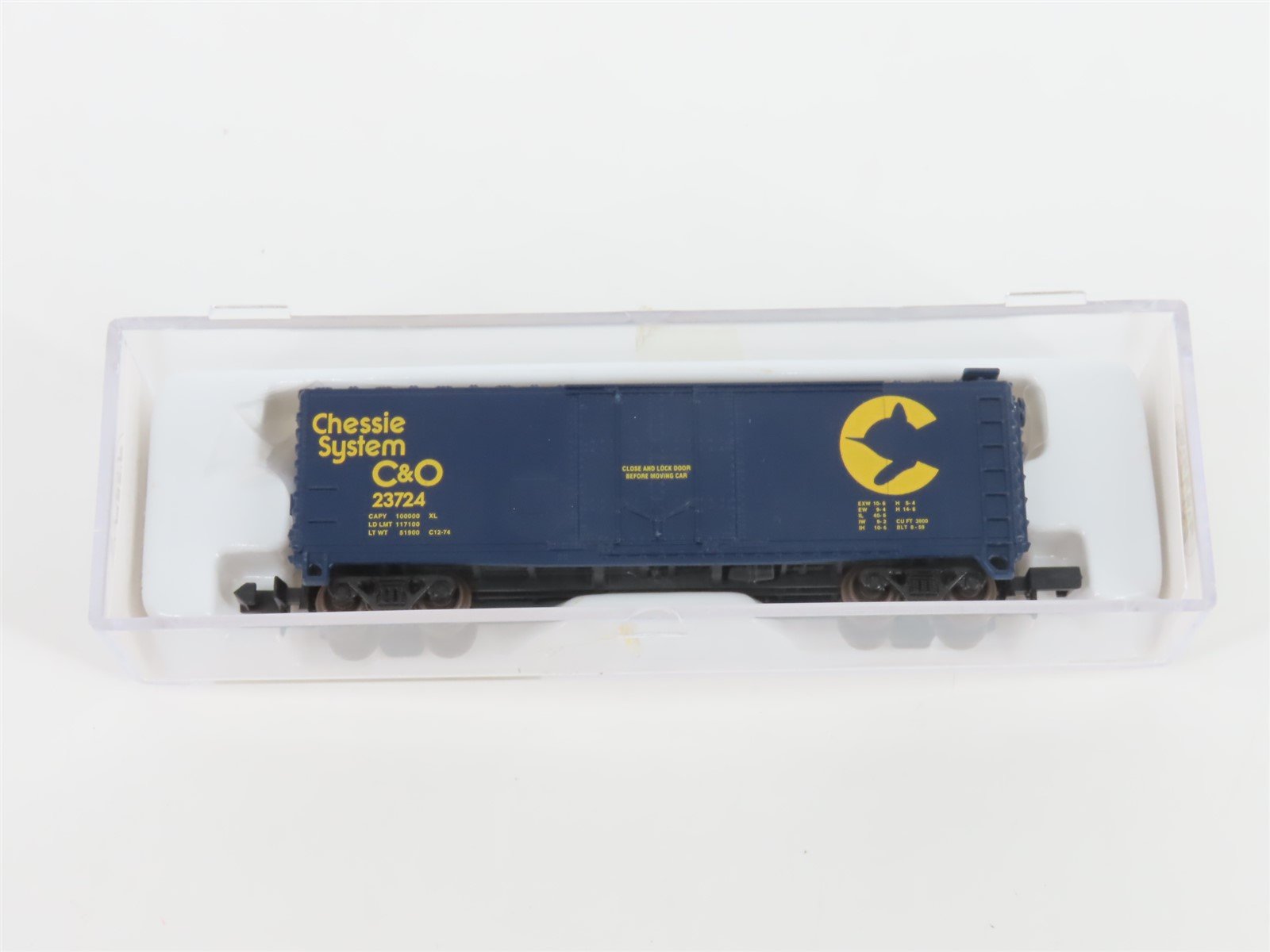 N Scale Atlas 33031 C&O Chesapeake & Ohio Chessie System 40' Boxcar #23724