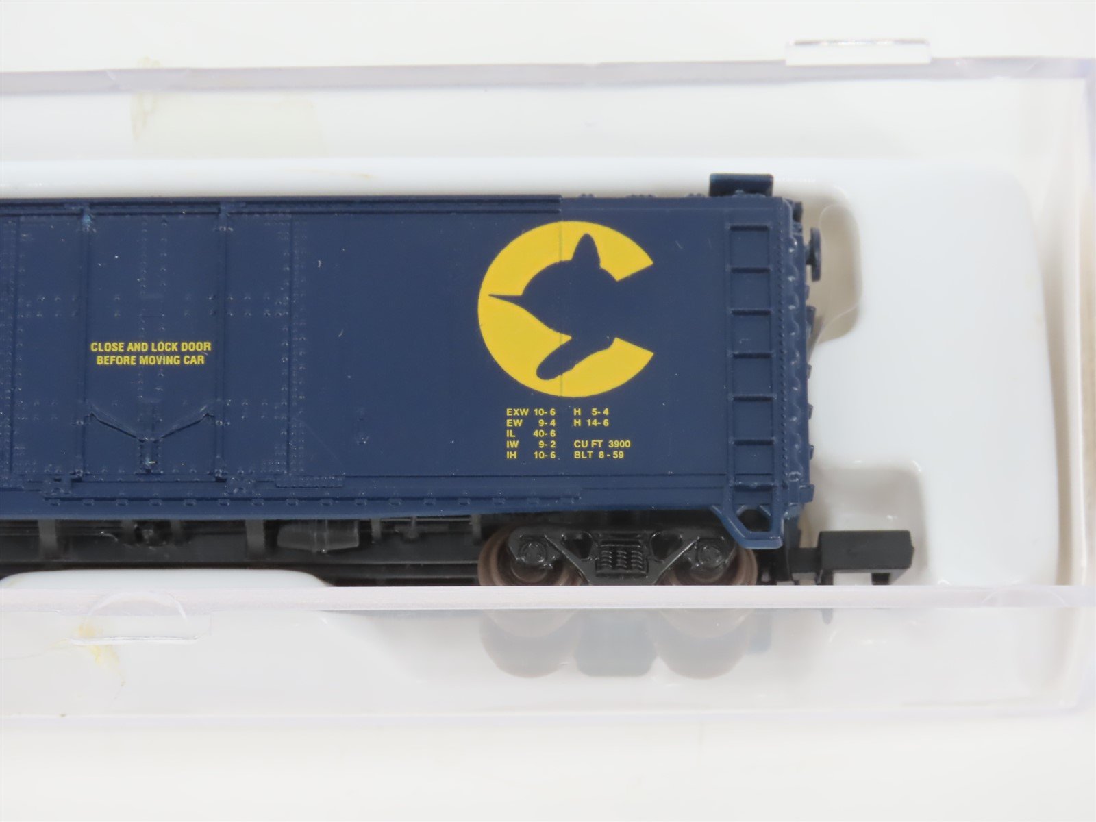 N Scale Atlas 33031 C&O Chesapeake & Ohio Chessie System 40' Boxcar #23724