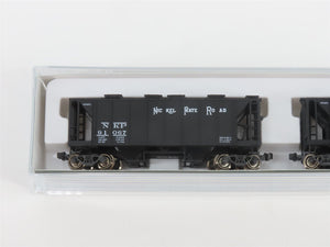 N Scale Kato 186-0206 NKP Railway ACF 70ton Covered Hopper 2-Car Pack #2