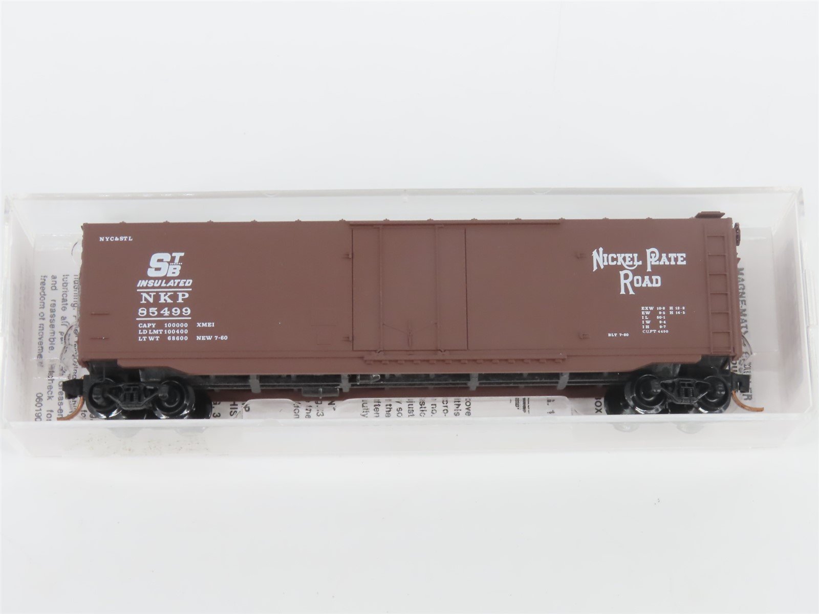 N Scale Micro-Trains MTL 32080 NKP Nickel Plate Road 50' Standard Boxcar #85499