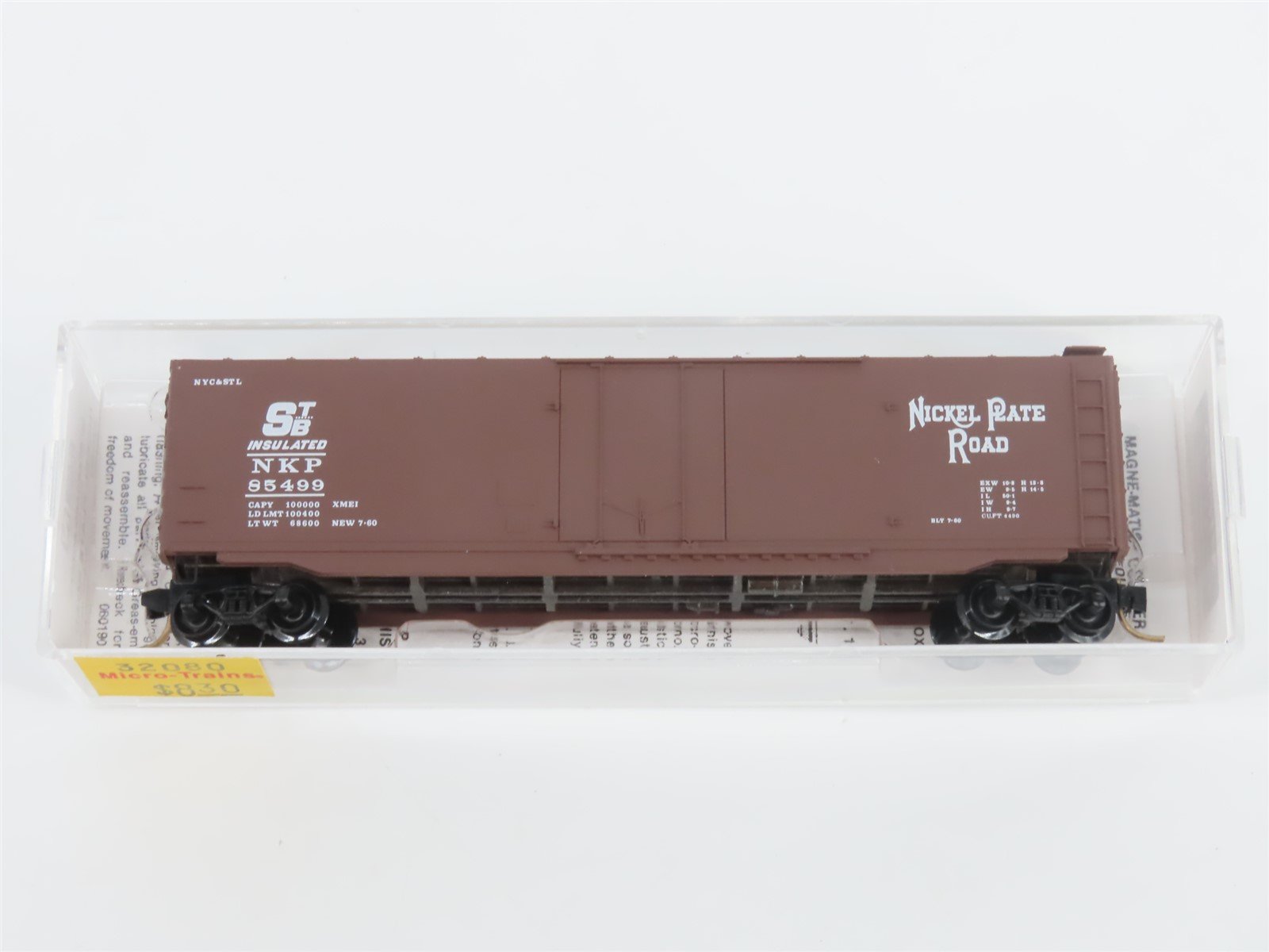 N Scale Micro-Trains MTL 32080 NKP Nickel Plate Road 50' Standard Boxcar #85499