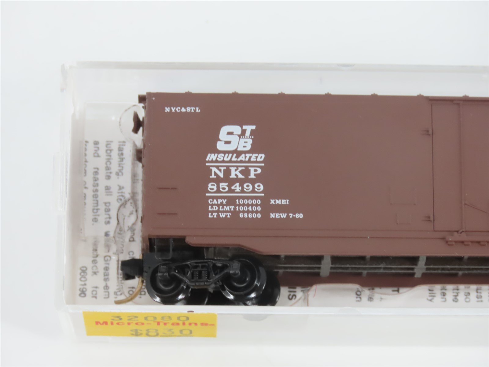 N Scale Micro-Trains MTL 32080 NKP Nickel Plate Road 50' Standard Boxcar #85499