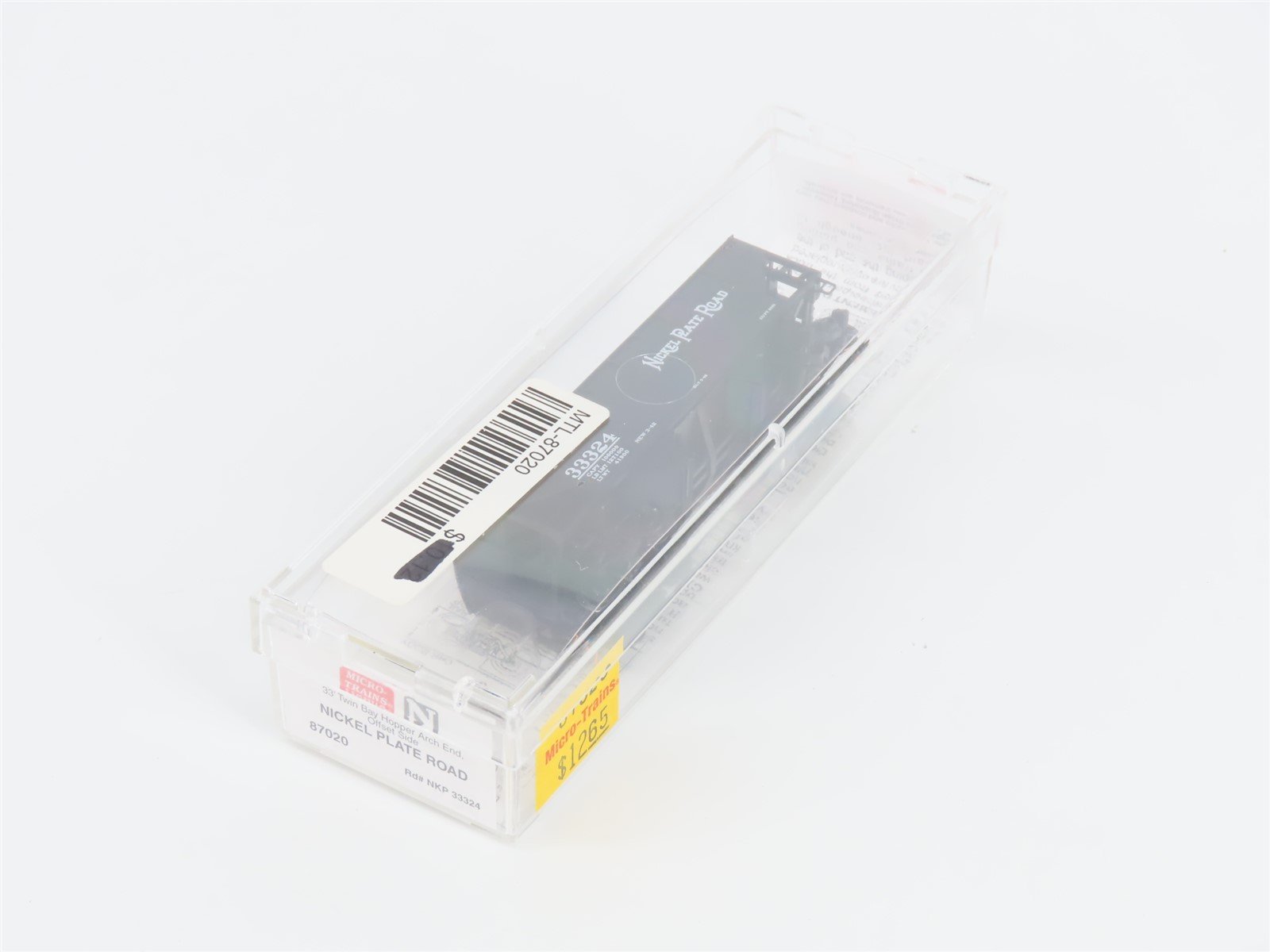 N Scale Micro-Trains MTL 87020 NKP Nickel Plate Road 33' Twin Bay Hopper #33324