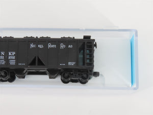 LOT of 4 N Scale Deluxe NKP Nickel Plate Road 2-Bay Covered Hopper Cars